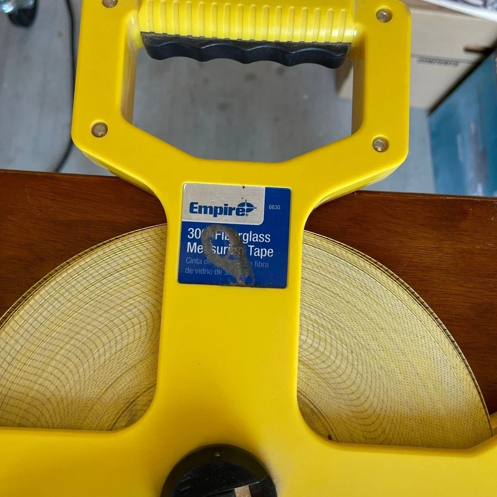 Empire 6830 300' Open Reel Fiberglass Measuring Tape